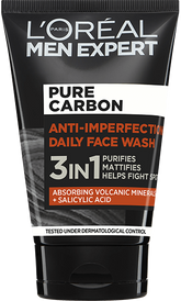 Loreal Pure Carbon 3 In 1 Anti-Imperfection Face Wash 100ml