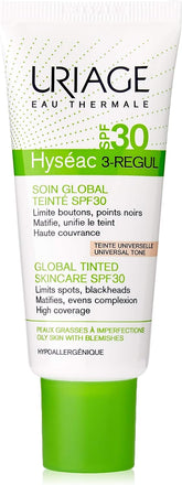 Uriage SPF30 Hyseac 3 Regular Global Tinted Cream 40ml