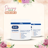 E 45 Dry Skin Condition Cream 125G (Pack of 2)