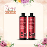 Eveline Keratin Color & Repair 8 in 1 Shampoo 400ml (Pack of 2)