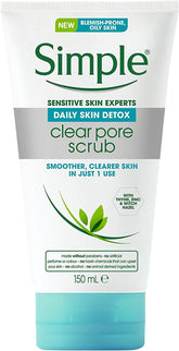 Simple Clear Pore Daily Skin Detox Face Scrub 150ml