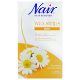 Nair Body Wax Strips 12'S