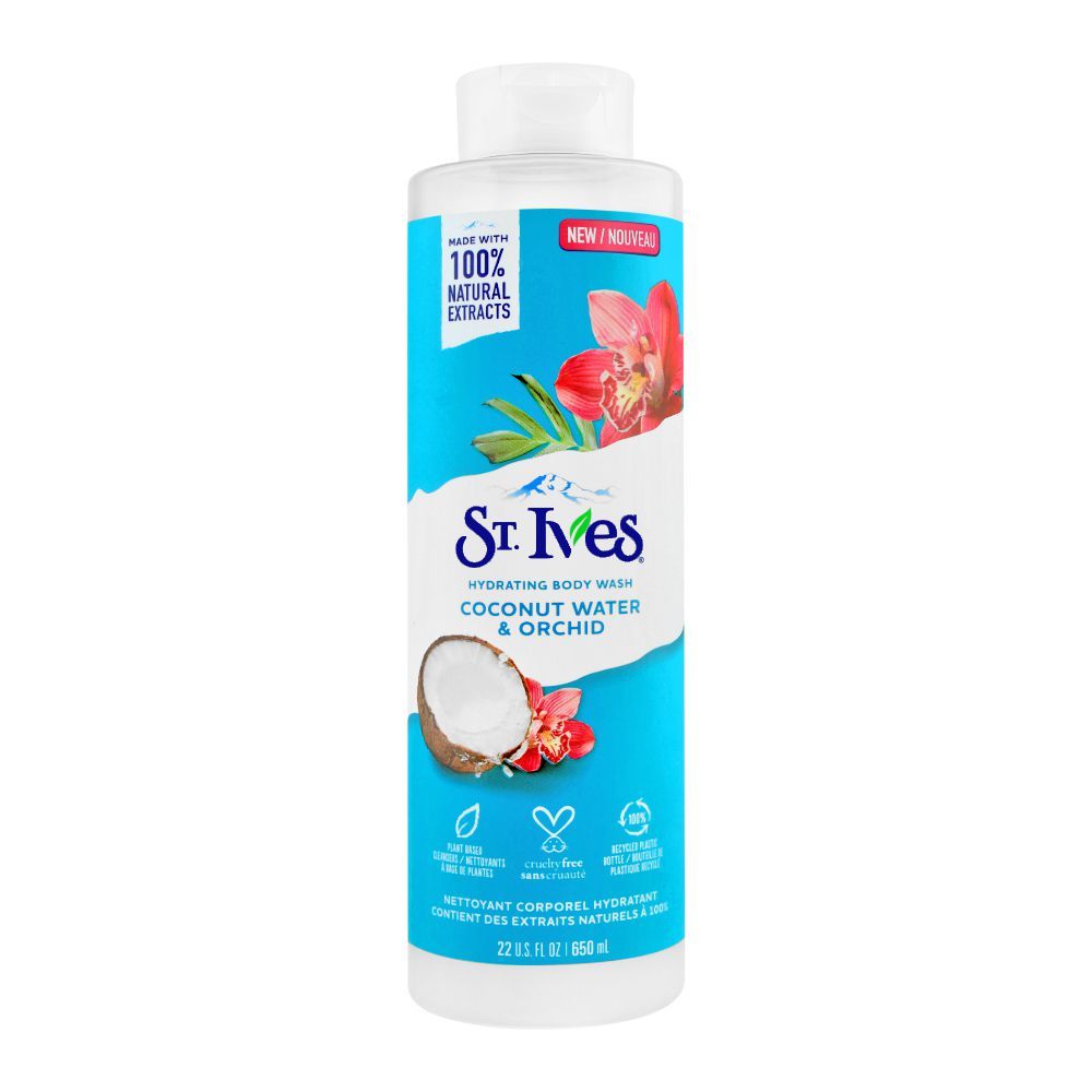 St Ives Coconut Water & Orchid Body Wash 650ml