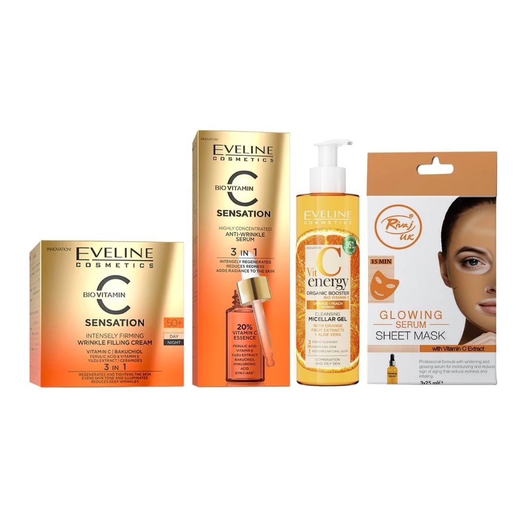 Vitamin C Brightening & Anti Aging Set ( 4PCS)