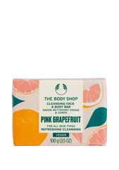 The Body Shop Cleansing Face Bar 100g Pink Grapefruit Refresh Soap Lather All Skin