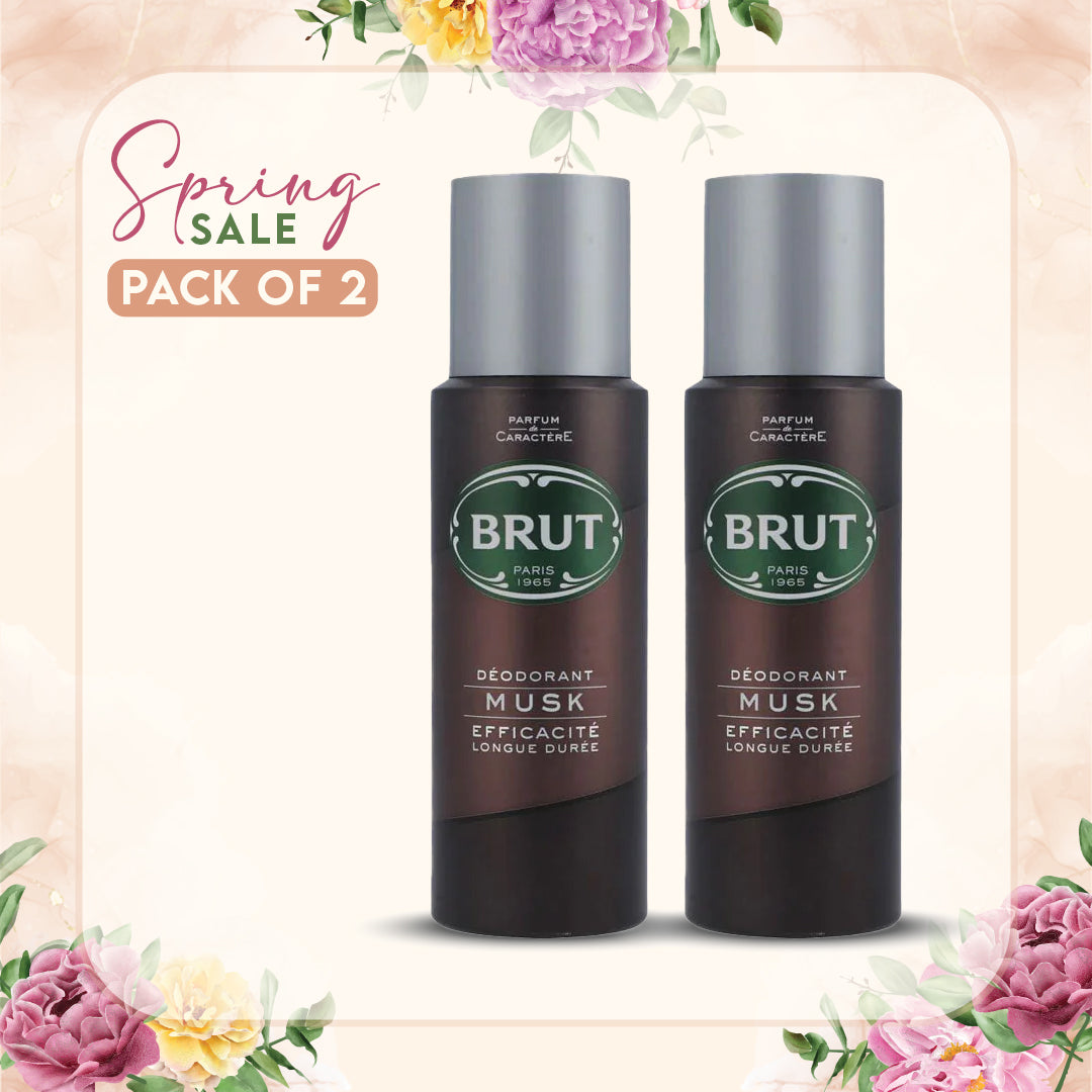 Brut Musk Body Spray 200ml (Pack of 2)