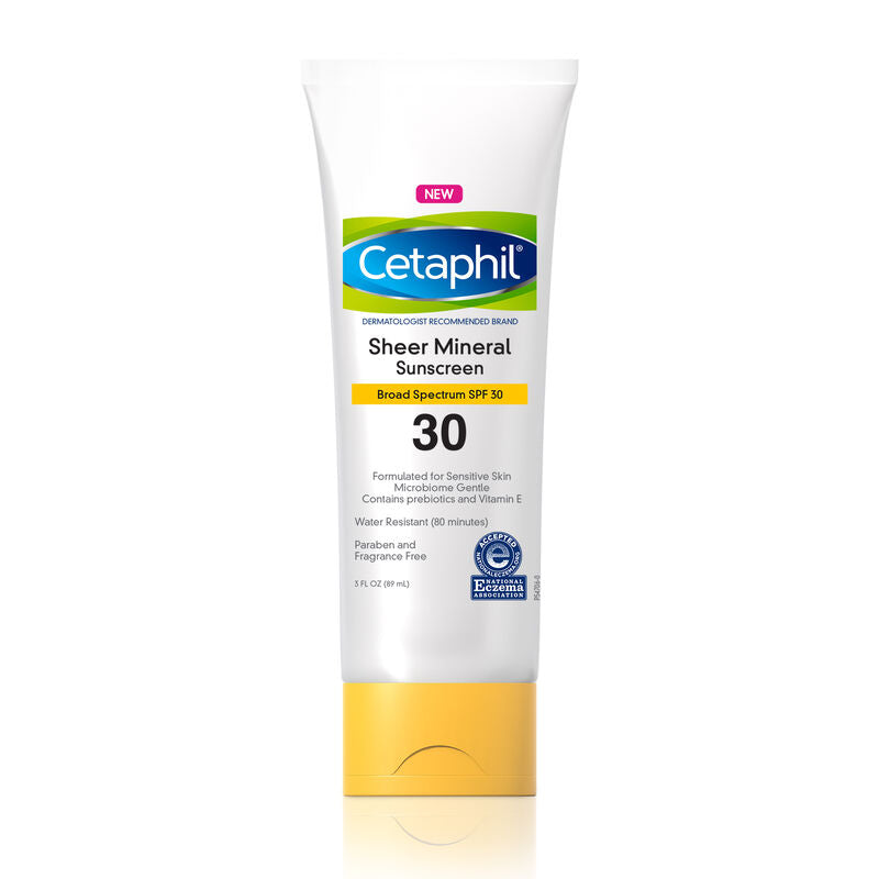 Cetaphil SPF30 Sheer Mineral Sunscreen Lotion 3Oz