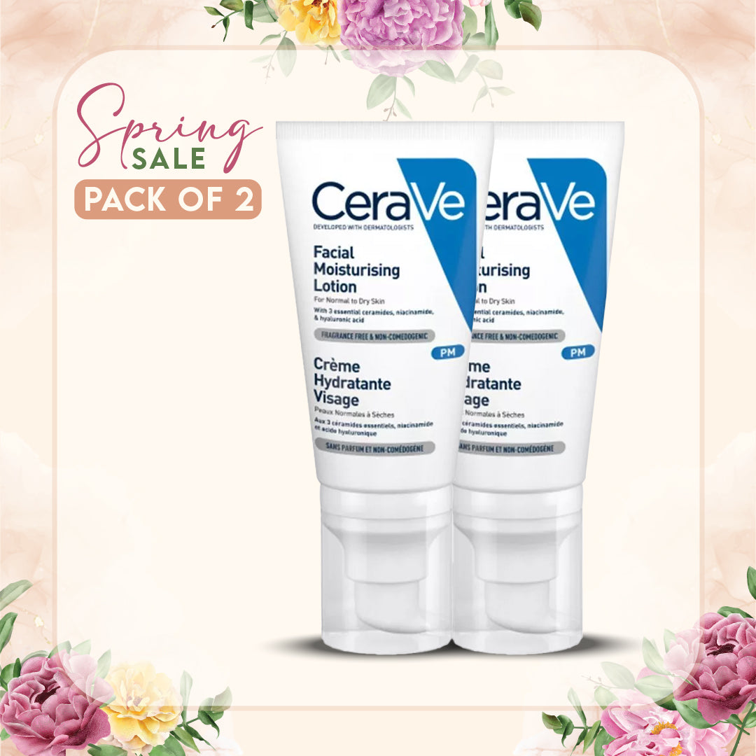 Cerave PM Facial Moisturizing Lotion 52ml Pack of 2