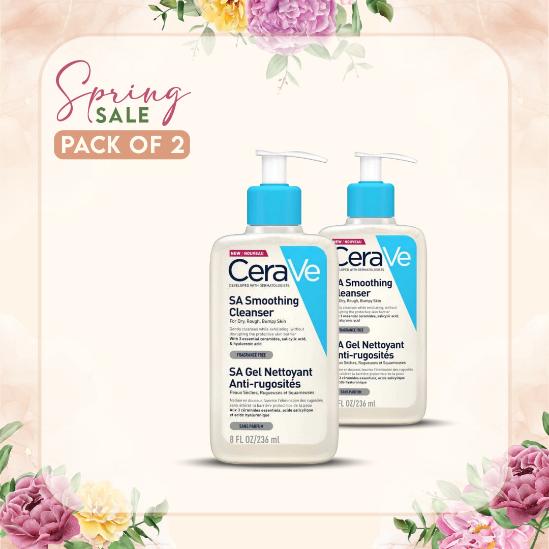 Cerave SA Smoothing Cleanser 236ml (Pack of 2)