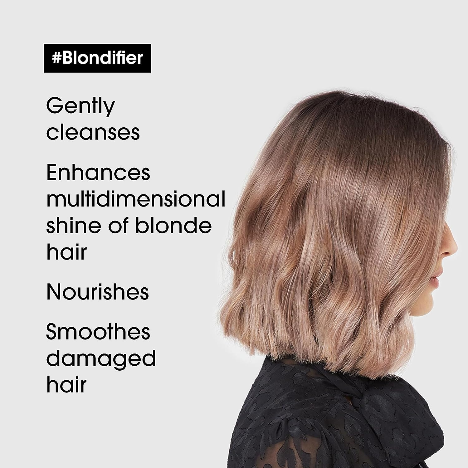 L'Oréal Professionnel Serie Expert Blondifier Gloss Shampoo, Protects and Brightens Highlighted and Blonde Hair 300ml