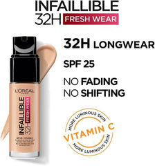 Loreal Infaillible 24H Fresh Wear Foundation - 145 Rose Beige