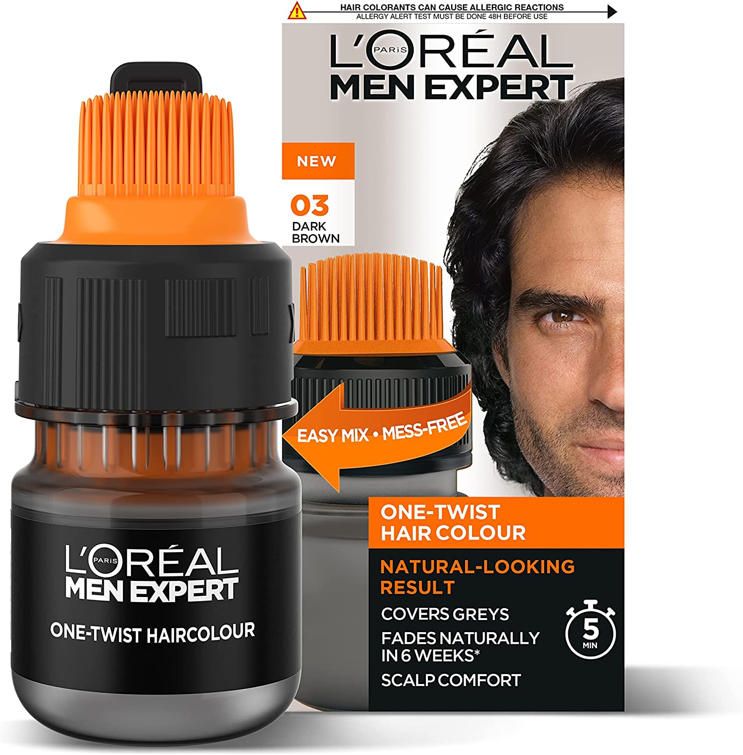 Loreal Men Expert One Twist Hair Color -  03 Dark Brown