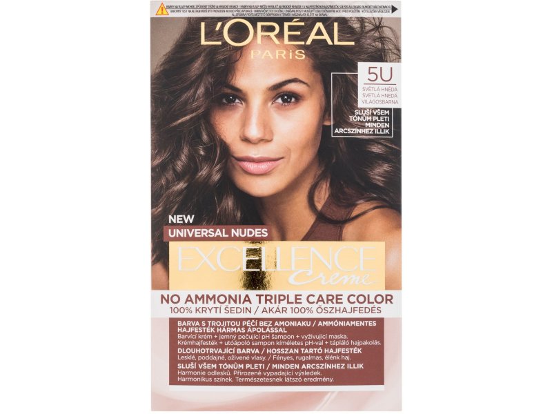 Loreal Paris Excellence Creme Triple Protection - 5U Light Brown 48ml