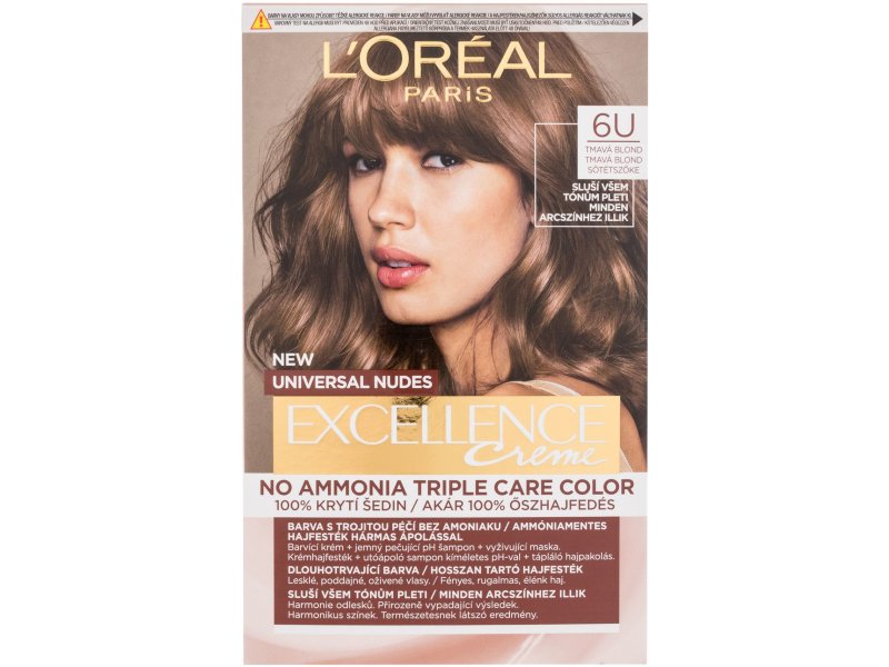 Loreal Paris Excellence Creme Triple Protection - 6U Dark Blonde 48ml