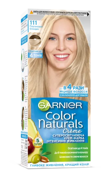 Garnier Color Naturals Permanent Hair Dye - 111 Platinum Blonde - Hair Color