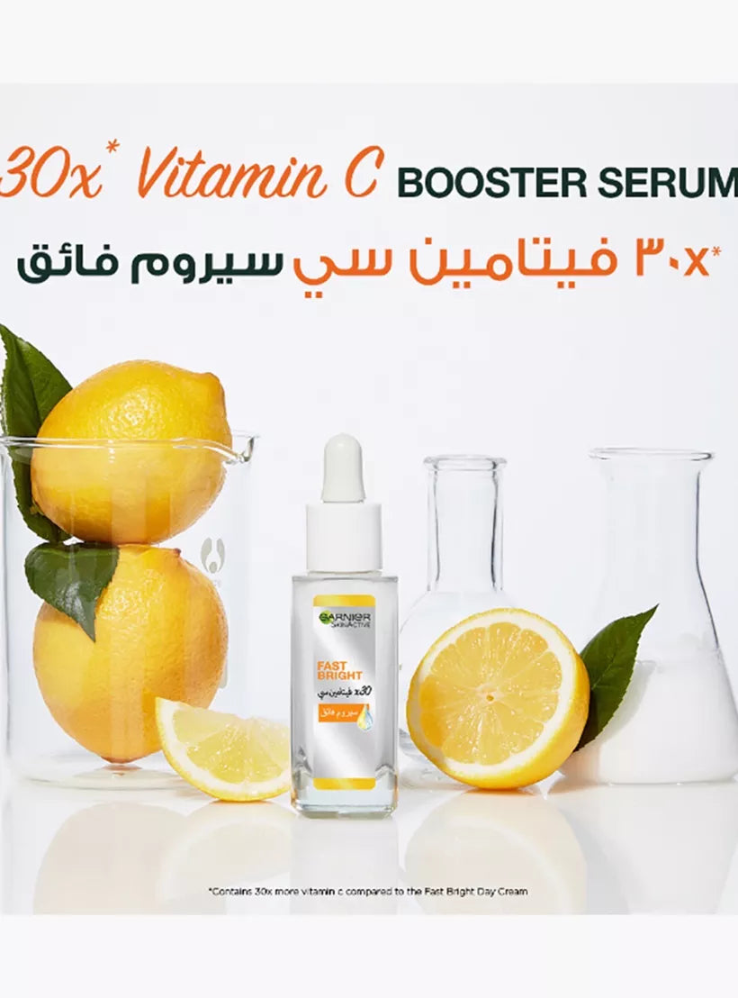 Garnier Fast Bright Vitamin C Booster Face Serum 30ml