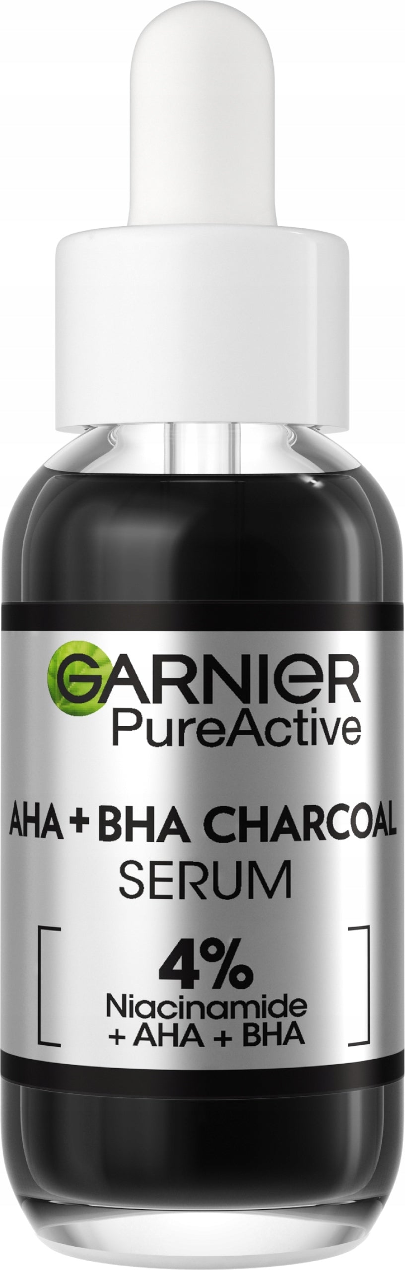 Garnier Pure Active AHA + BHA Charcoal Anti Imperfection Face Serum 30ml