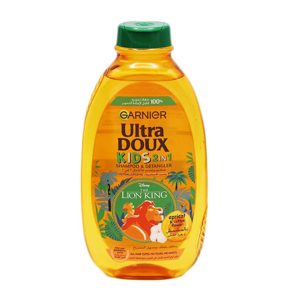 Garnier Ultra Dou 2 In 1 Kid Apricot & Cotton Flower Shampoo 400ml