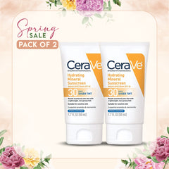 Cerave SPF30 Tinted Hydrating Sunscreen 1.7Oz (Pack of 2)