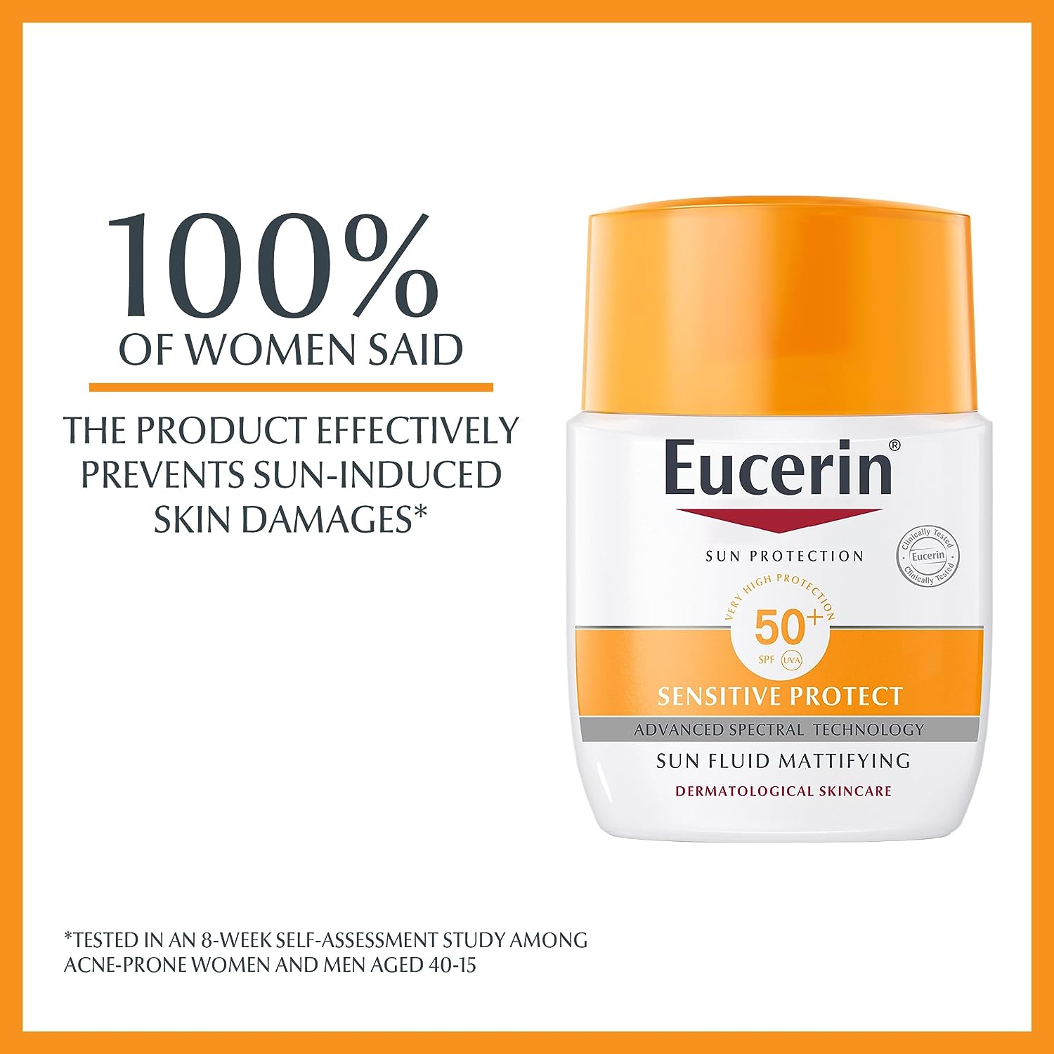 Eucerin Sun SPF50 Fluid Mattifying Sunscreen 50ml