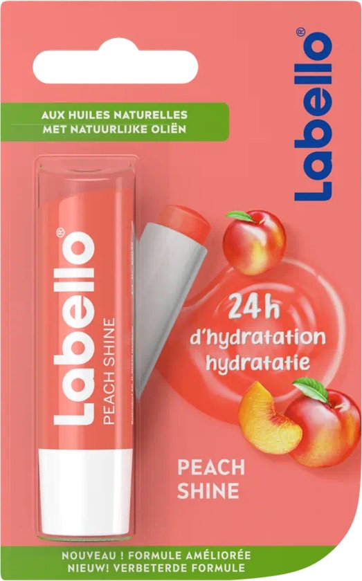 Labello Peach Shine Card Lip Balm 4.8g