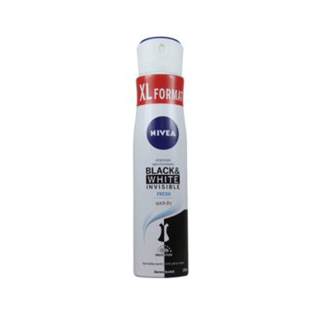 Nivea 48H Black & White Invisible Fresh Deo Spray 250ml