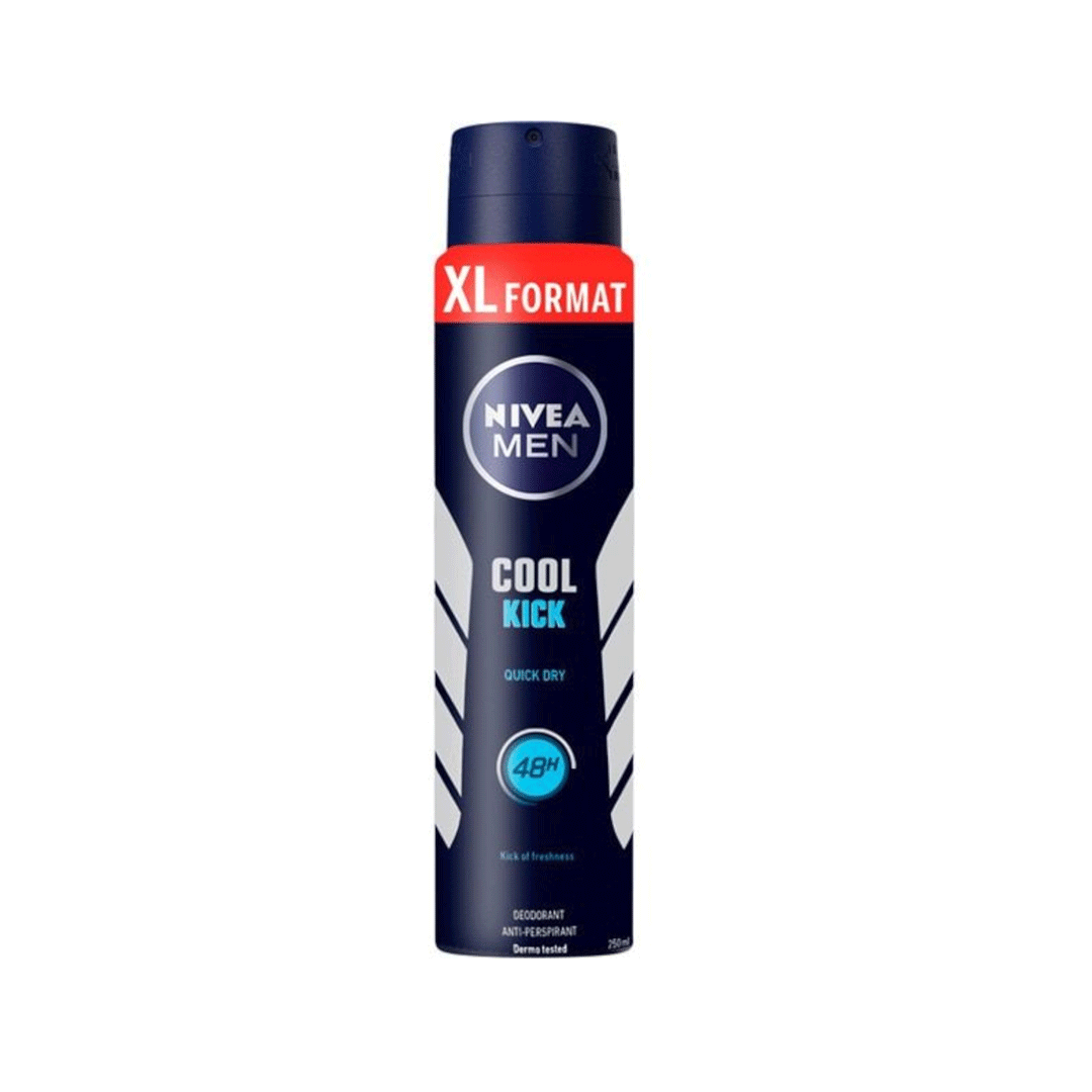 Nivea Men 72H Cool Kick Quick Dry Deo Spray 250ml