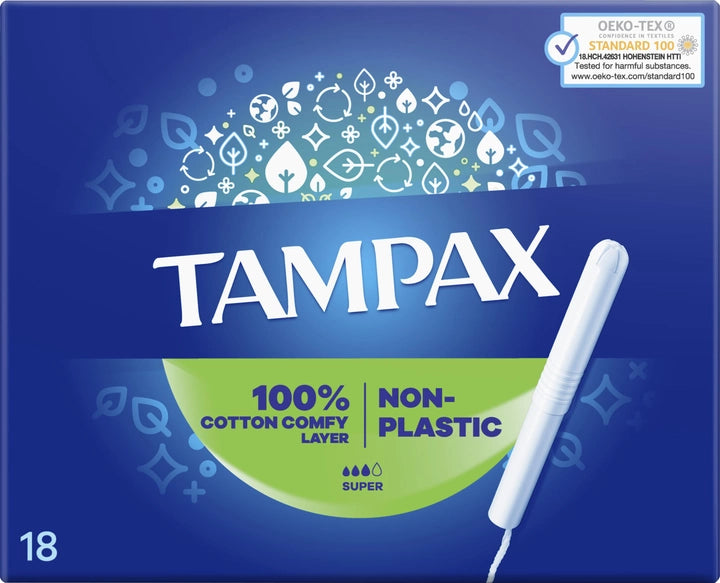 Tampax Super Plus Pads 18'S