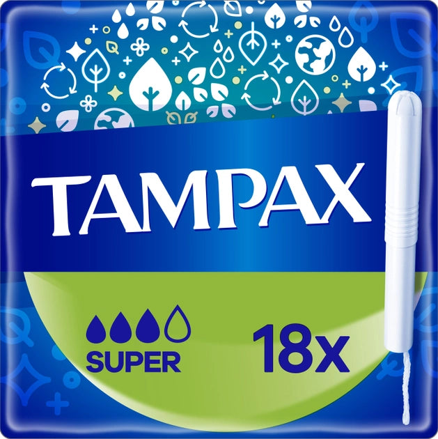 Tampax Super Plus Pads 18'S