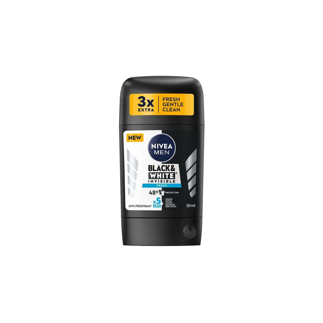 Nivea Men Black & White Invisible Fresh Deo Stick 50ml