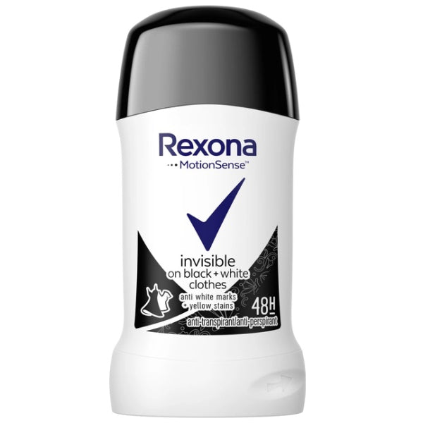 Rexona Women Invisible Black & White Deo Stick 40ml