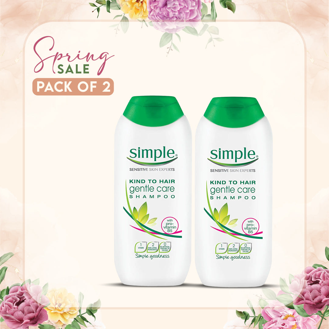 Simple Gentle Care Shampoo 200ML (Pack of 2)