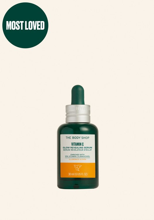 The Body Shop Vitamin C Glow Revealing Serum, For Dull & Tired Skin, Vegan 30ml