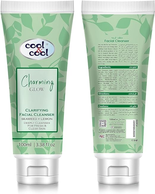 Cool & Cool Charming Glow Facial Cleanser Tube 100ml