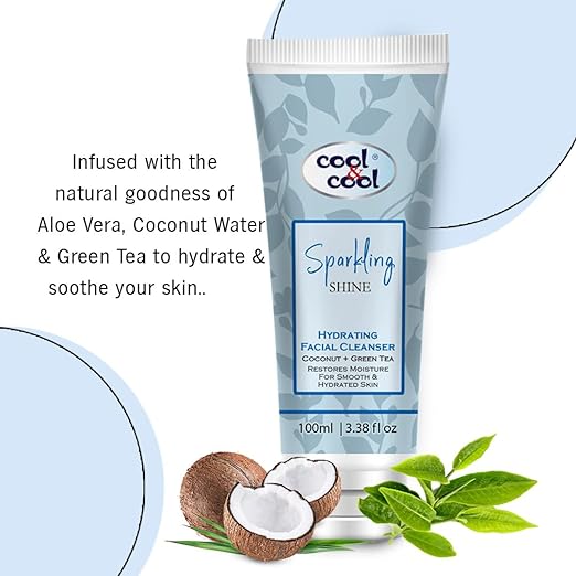 Cool & Cool Sparkling Shine Facial Cleanser Tube 100ml