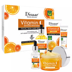 Disaar Vitamin C Facial Whitening Skin Care Series Kit  5 Pcs  ديسار مجموعة العناية ببشرة الوجه بفيتامين سي