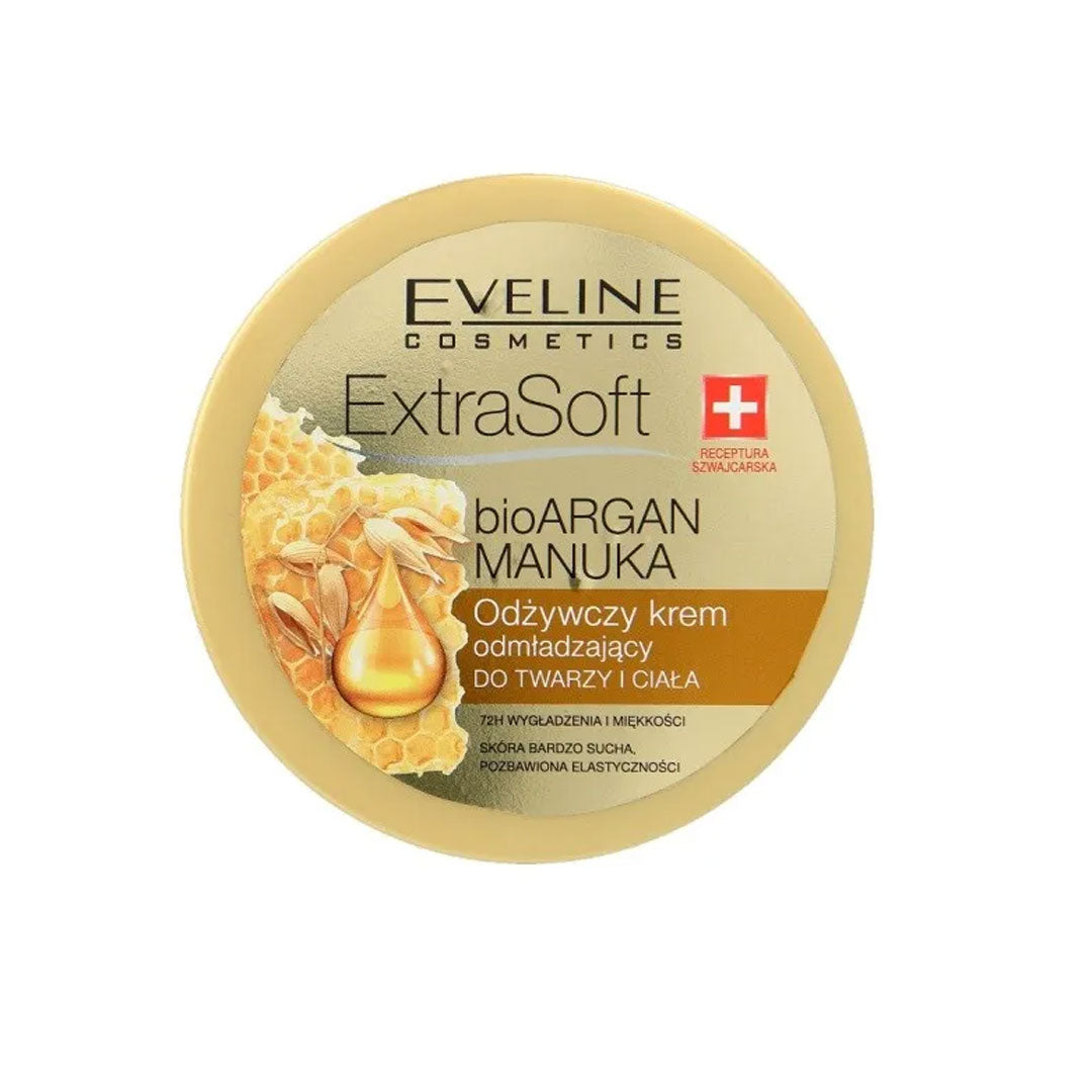 Eveline Soft Bio Argan Manuka Oil Face & Body Cream 175M