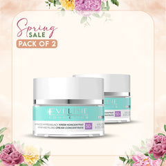 Eveline 40+ Hyaluronic & Collagen Face Cream 50ml (Pack of 2)