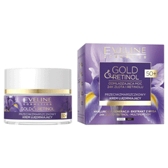 Eveline Gold & Retinol 50+ Firming Anti-Wrinkle Face Cream 50ml