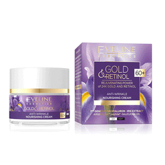 Eveline Gold & Retinol 60+ Anti-Wrinkle Nourish Day & Night Cream 50ml