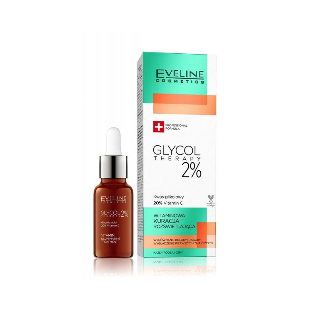 Eveline Glycol Therapy 2% Vitamin Illuminating Treatment Face Serum 18ml