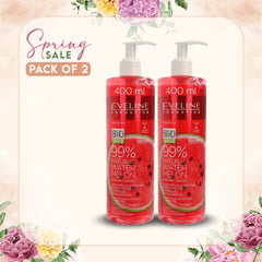 Eveline Water Melon Body & Face Hydrogel 400ML (Pack of 2)