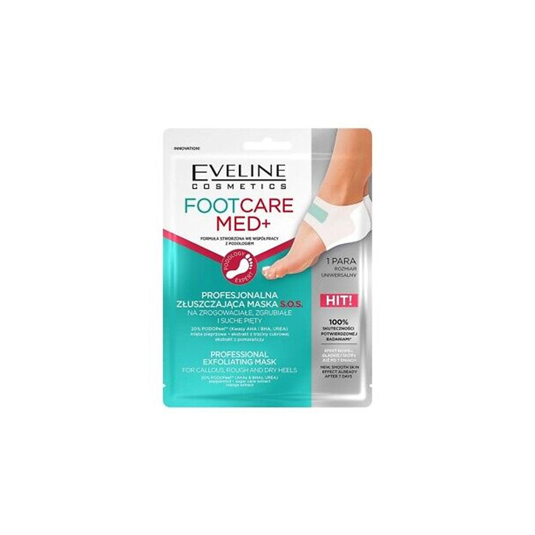 Eveline Footcare Med + Professional Exfoliate SOS Heel Foot Mask