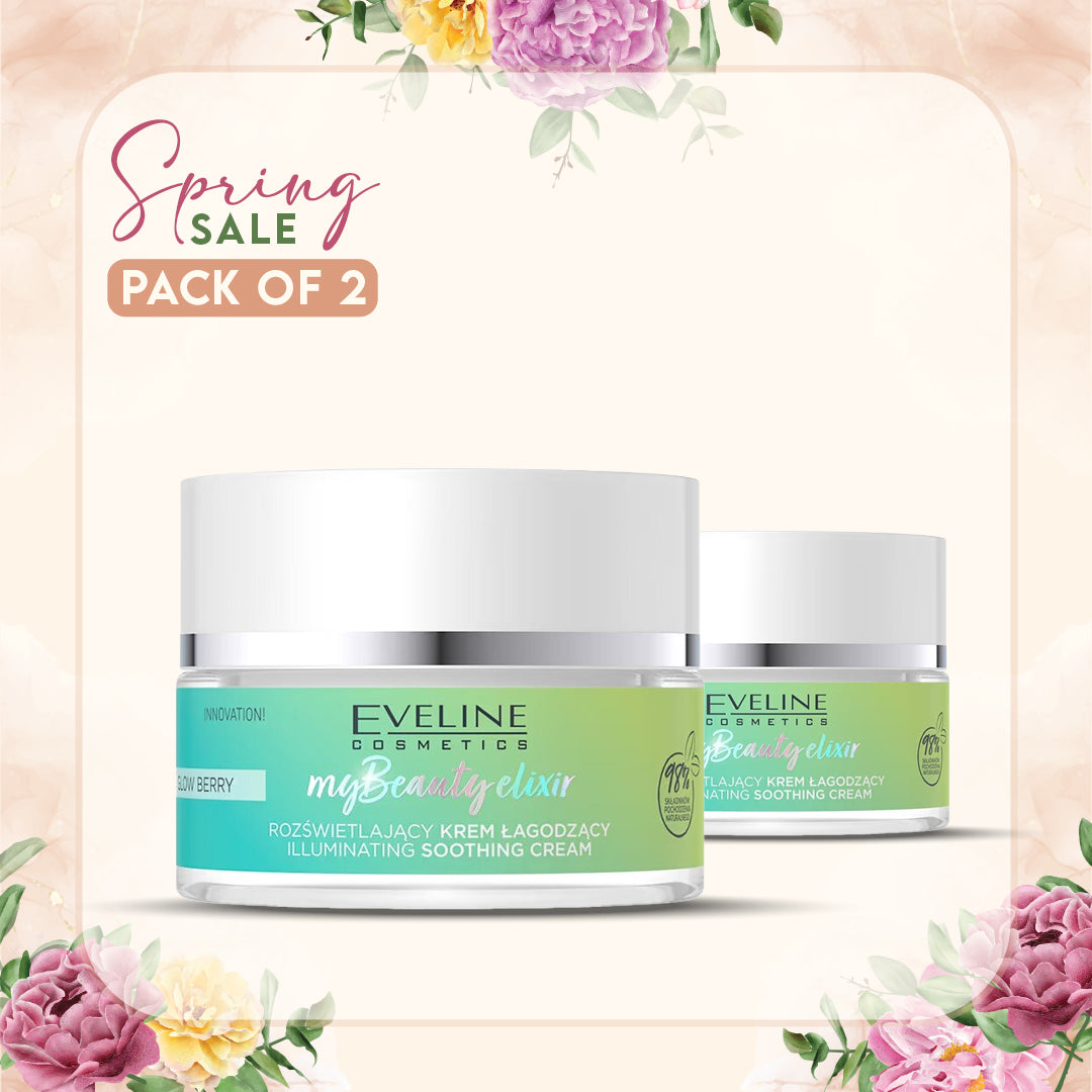 Eveline Illuminating Soothing Cream 50ML Pack of 2