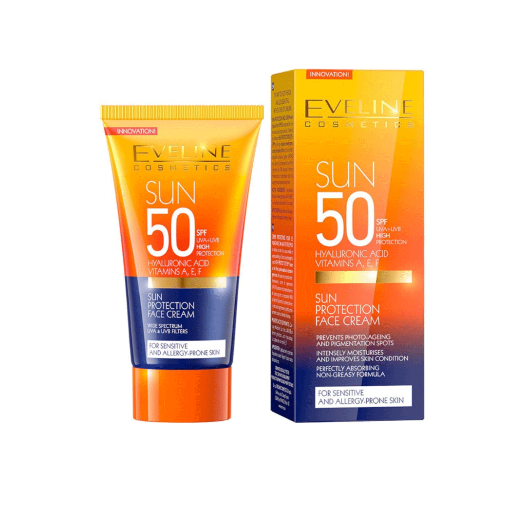 Eveline Cosmetics SPF50 Sun Protection Face Cream 50ml