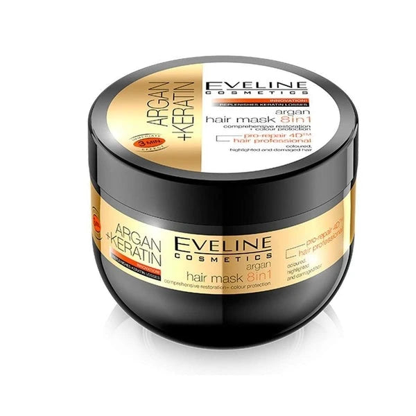 Eveline Argan + Keratine 8 in 1 Hair Mask 300ml