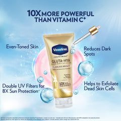 Vaseline Healthy Bright Gluta-Hya Serum Burst UV Lotion Flawless Glow (330ml)