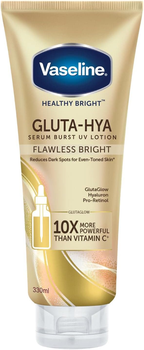 Vaseline Healthy Bright Gluta-Hya Serum Burst UV Lotion Flawless Glow (330ml)