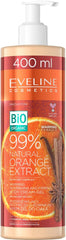 Eveline 99% Natural Orange Extract Warming Body Cream-Gel 400ml (Pack of 2)