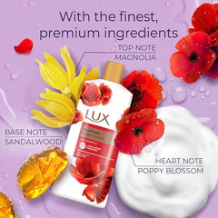 Lux Secret Poppy With Bergamot Oil Body Wash 600ml